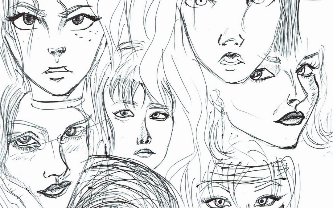 18 – Croquis des yeux