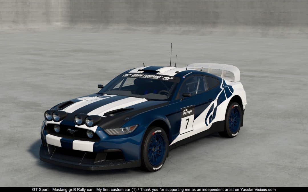 GT Sport – Mustang gr.B Rally car – My first custom car
